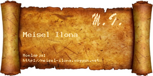 Meisel Ilona névjegykártya